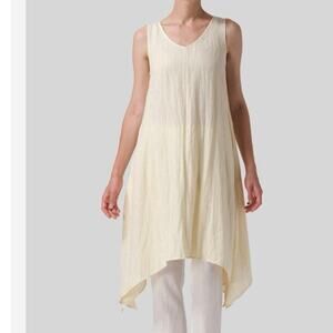 Eileen Fisher Handkerchief Linen Tank Dress. XL